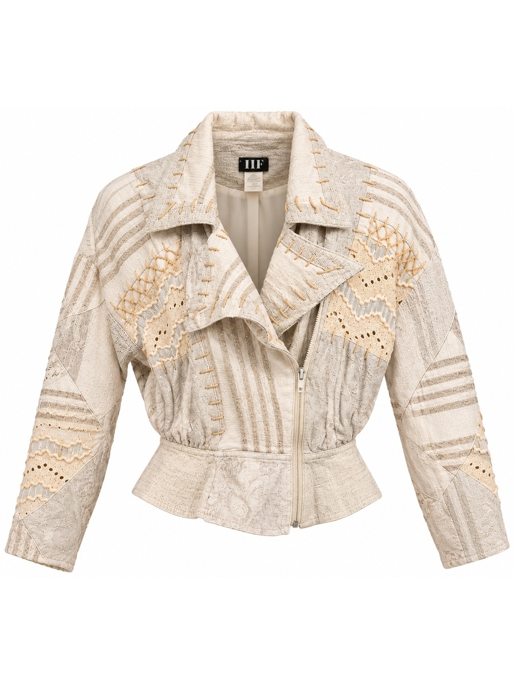 Vintage IIF Patchwork Embellished Jacket
